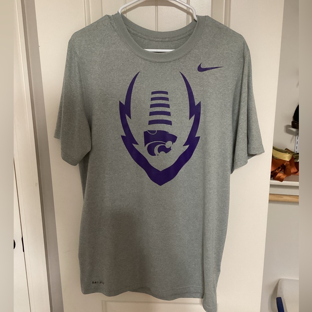 Nike Kansas State Football men’s Small dri-fit tshirt
